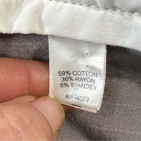 BANANA REPUBLIC Pants Women 8 Gray Pinstripe Sloan Fit Mid Rise Business Slacks - Picture 11 of 16